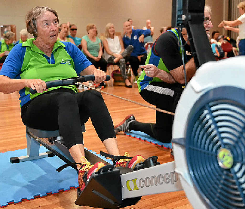 Sunshine Coast Indoor Rowing Club president Wendy Coghill. Sunshine Coast Indoor Rowing Club president Wendy Coghill.